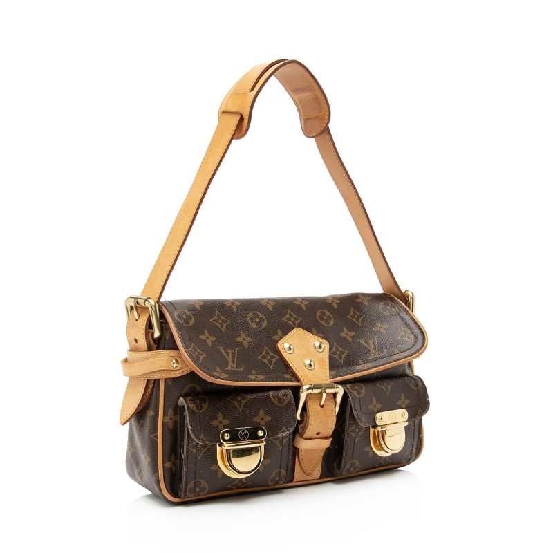 Louis Vuitton Monogram Canvas Hudson PM Shoulder Bag (SHF-23168)