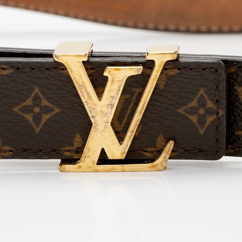 Louis Vuitton Monogram Canvas Initiales Belt - Size 34 / 85 (SHF-eTmAOY) - Image 4
