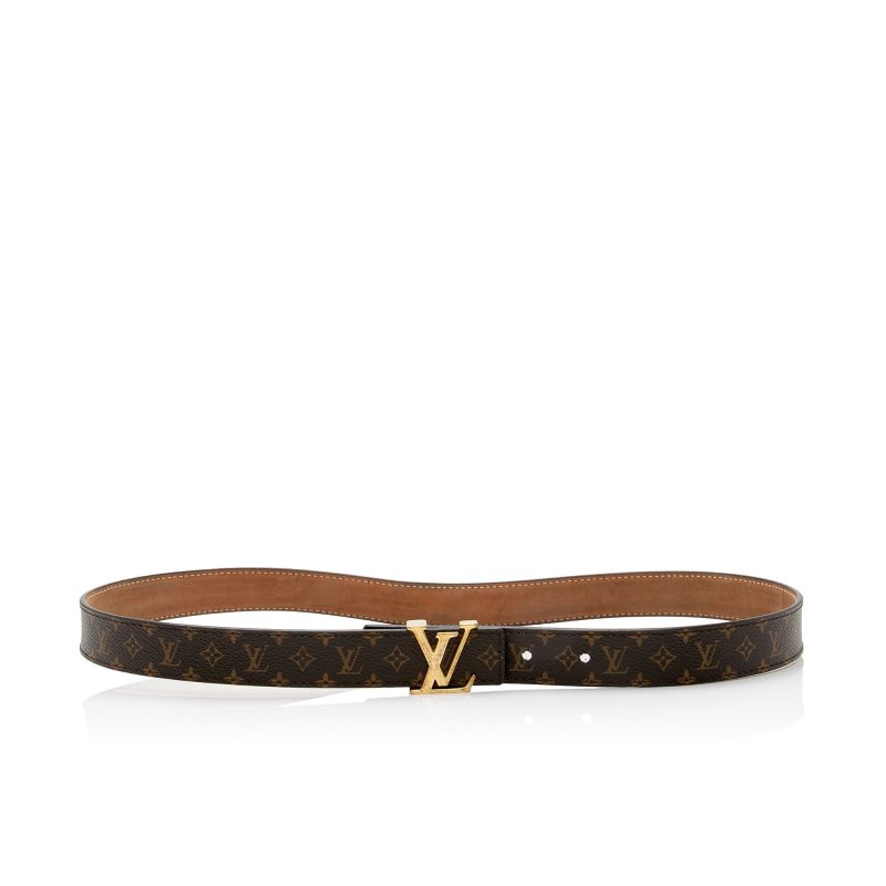 Louis Vuitton Monogram Canvas Initiales Belt - Size 34 / 85 (SHF-eTmAOY)