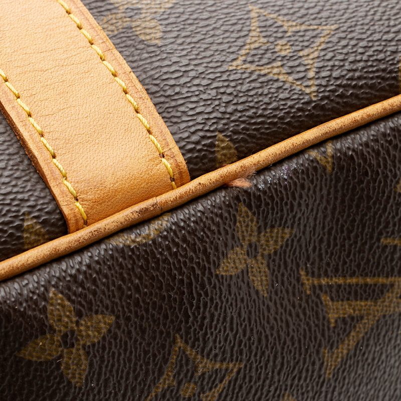 Louis Vuitton Vintage Monogram Canvas Keepall Bandouliere 45 Duffel Bag (SHF-20810) - Image 13