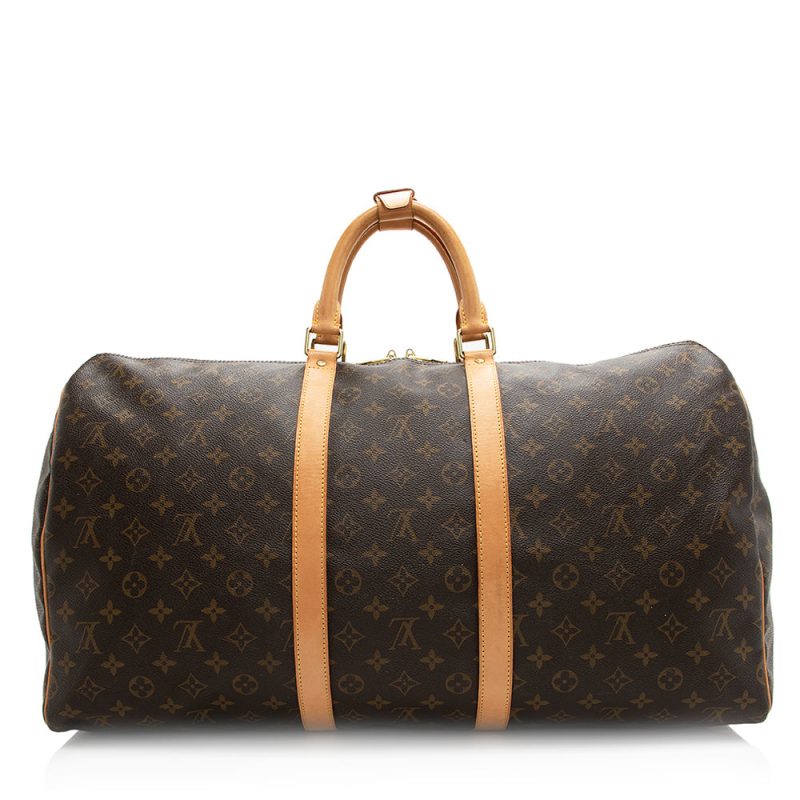 Louis Vuitton Monogram Canvas Keepall 55 Duffel Bag (SHF-20296) - Image 2