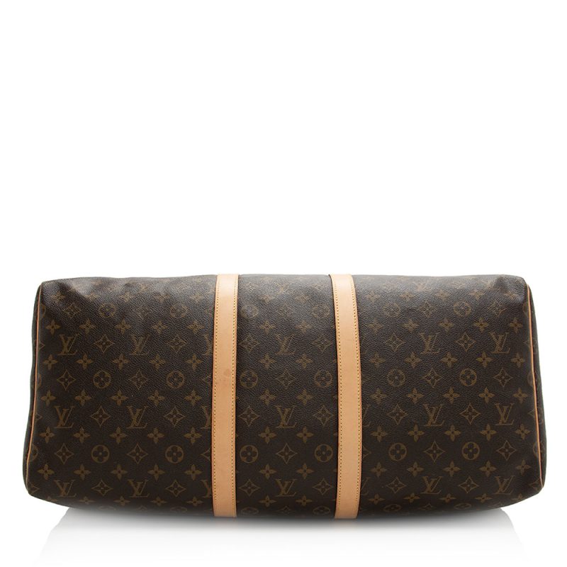 Louis Vuitton Monogram Canvas Keepall 55 Duffel Bag (SHF-20296) - Image 3