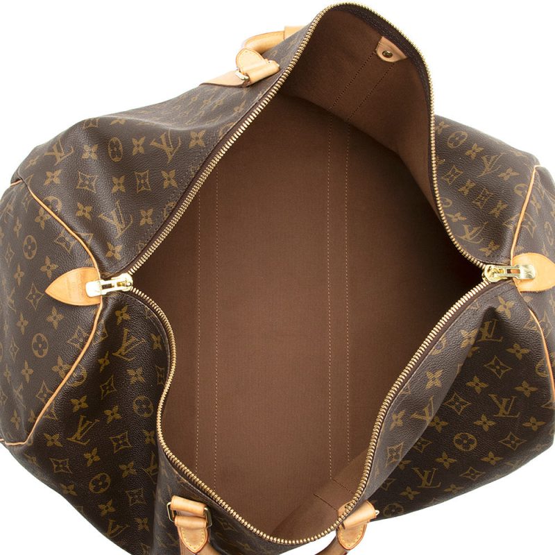 Louis Vuitton Monogram Canvas Keepall 55 Duffel Bag (SHF-20296) - Image 6