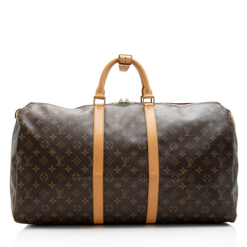 Louis Vuitton Monogram Canvas Keepall 55 Duffel Bag (SHF-21141) - Image 20