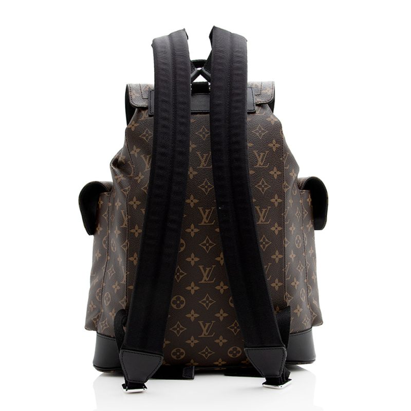 Louis Vuitton Monogram Canvas Macassar Christopher PM Backpack (SHF-21370) - Image 2