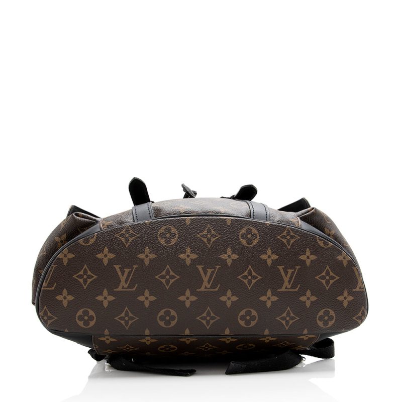 Louis Vuitton Monogram Canvas Macassar Christopher PM Backpack (SHF-21370) - Image 3