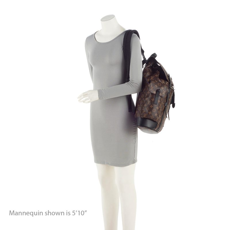 Louis Vuitton Monogram Canvas Macassar Christopher PM Backpack (SHF-21370) - Image 4