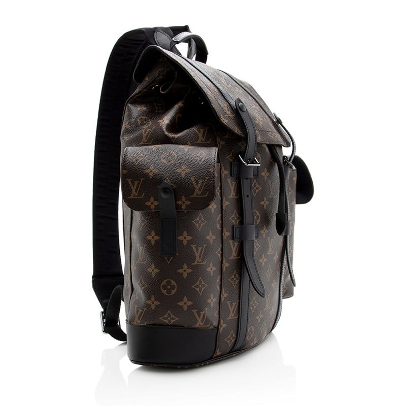 Louis Vuitton Monogram Canvas Macassar Christopher PM Backpack (SHF-21370)