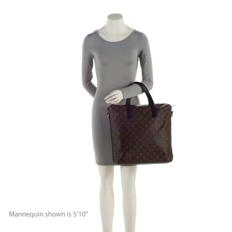 Louis Vuitton Monogram Canvas Macassar Kitan Tote (SHF-22793) - Image 4