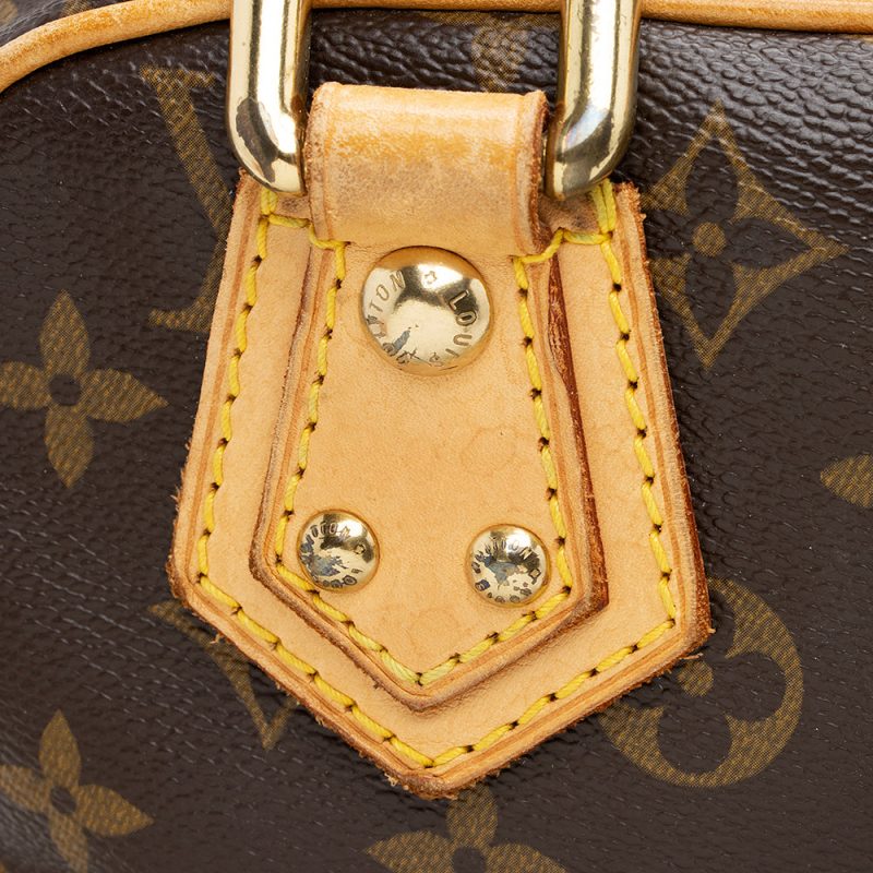 Louis Vuitton Monogram Canvas Manhattan PM Satchel (SHF-18708) - Image 11