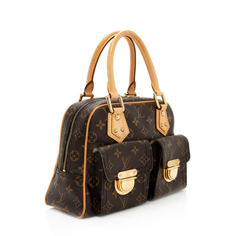 Louis Vuitton Monogram Canvas Manhattan PM Satchel (SHF-19967)