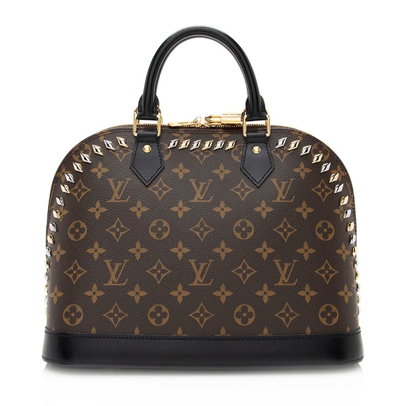 Louis Vuitton Monogram Canvas Metal Stones Alma PM Satchel (SHF-20970) - Image 14