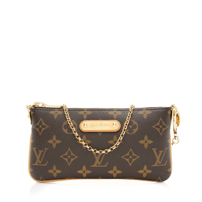Louis Vuitton Monogram Canvas Milla MM Pochette (SHF-23941) - Image 10