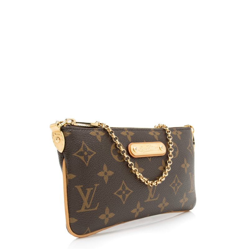 Louis Vuitton Monogram Canvas Milla MM Pochette (SHF-23941)