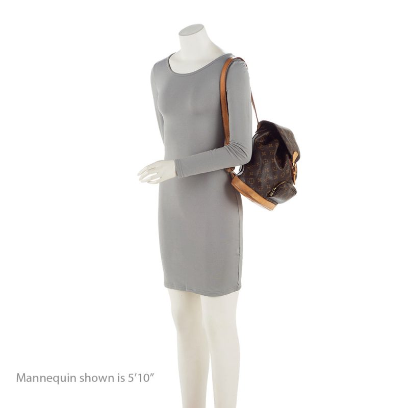 Louis Vuitton Monogram Canvas Montsouris MM Backpack (SHF-21416) - Image 4