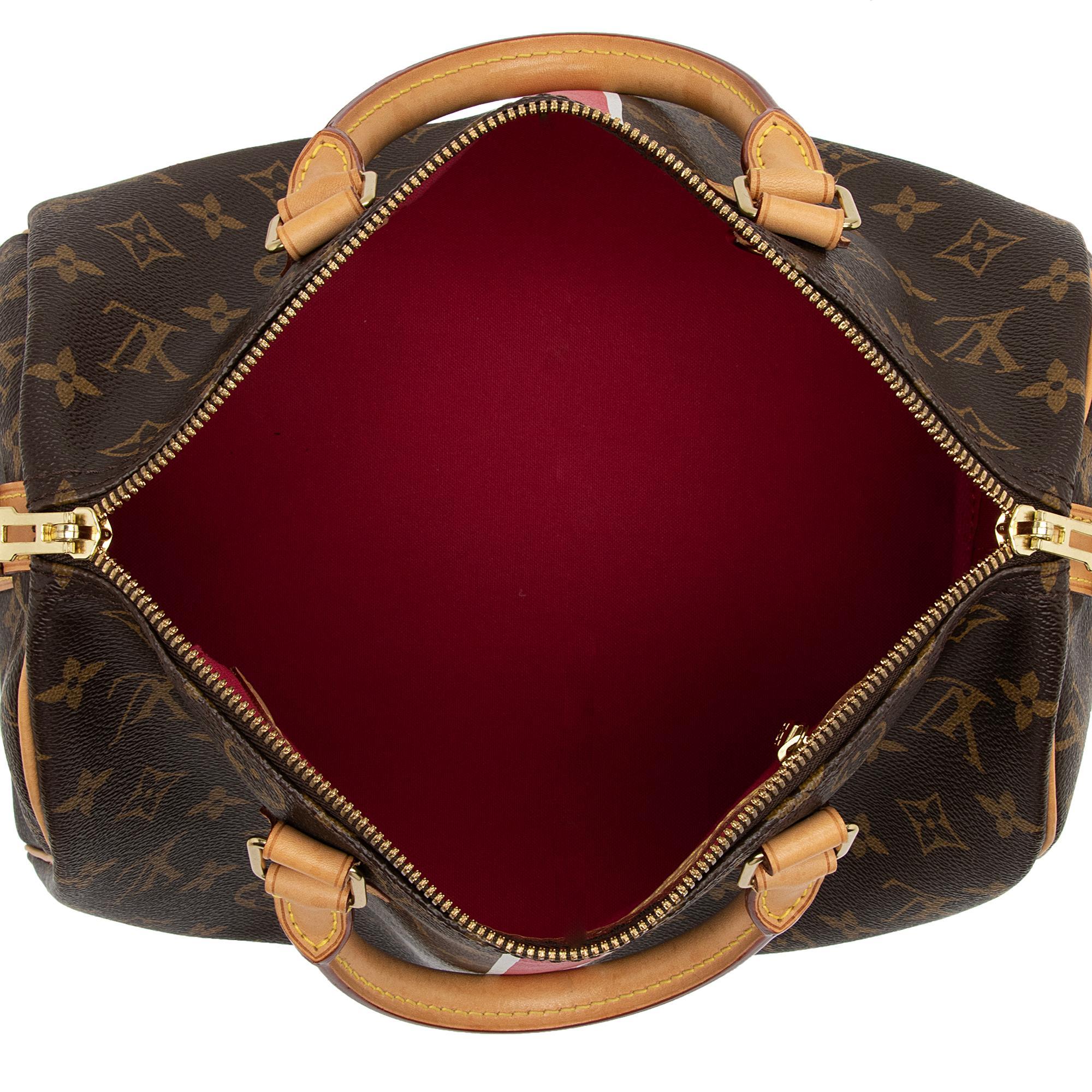 Louis Vuitton Monogram Canvas My LV Heritage Speedy Bandouliere 30 Satchel (SHF-gmrSoI) - Image 6