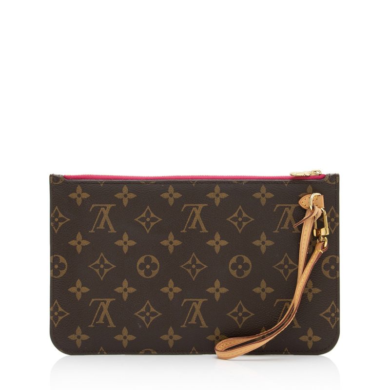 Louis Vuitton Monogram Canvas Neverfull MM Pochette (SHF-QUBONp) - Image 2