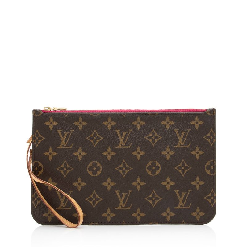 Louis Vuitton Monogram Canvas Neverfull MM Pochette (SHF-QUBONp) - Image 11