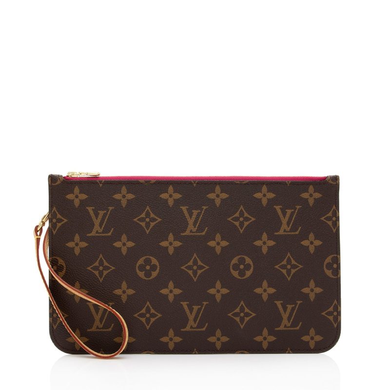 Louis Vuitton Monogram Canvas Neverfull MM Pochette (SHF-RrBOde) - Image 9