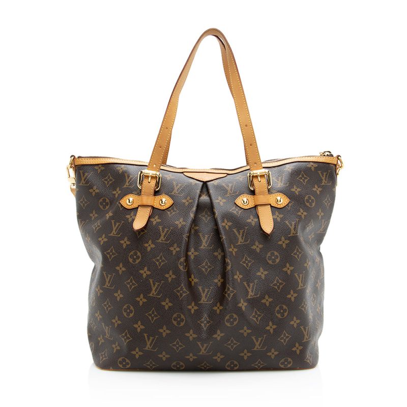 Louis Vuitton Monogram Canvas Palermo GM Tote (SHF-18886) - Image 2