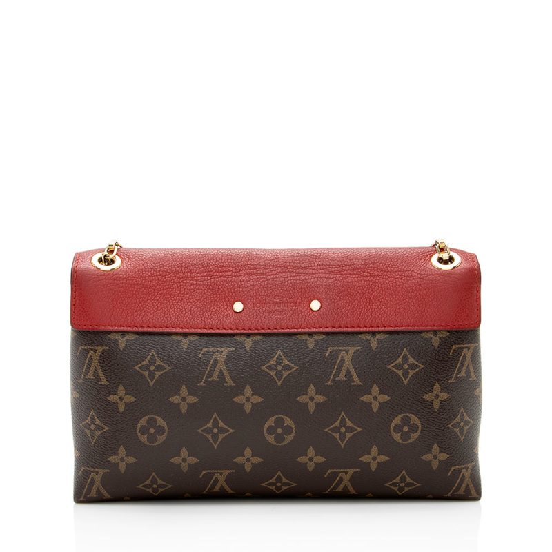 Louis Vuitton Monogram Canvas Pallas Chain Shoulder Bag (SHF-20186) - Image 2