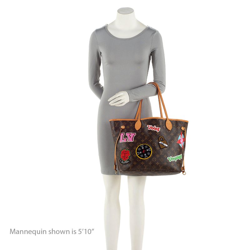 Louis Vuitton Monogram Canvas Patches Neverfull MM Tote (SHF-20704) - Image 4