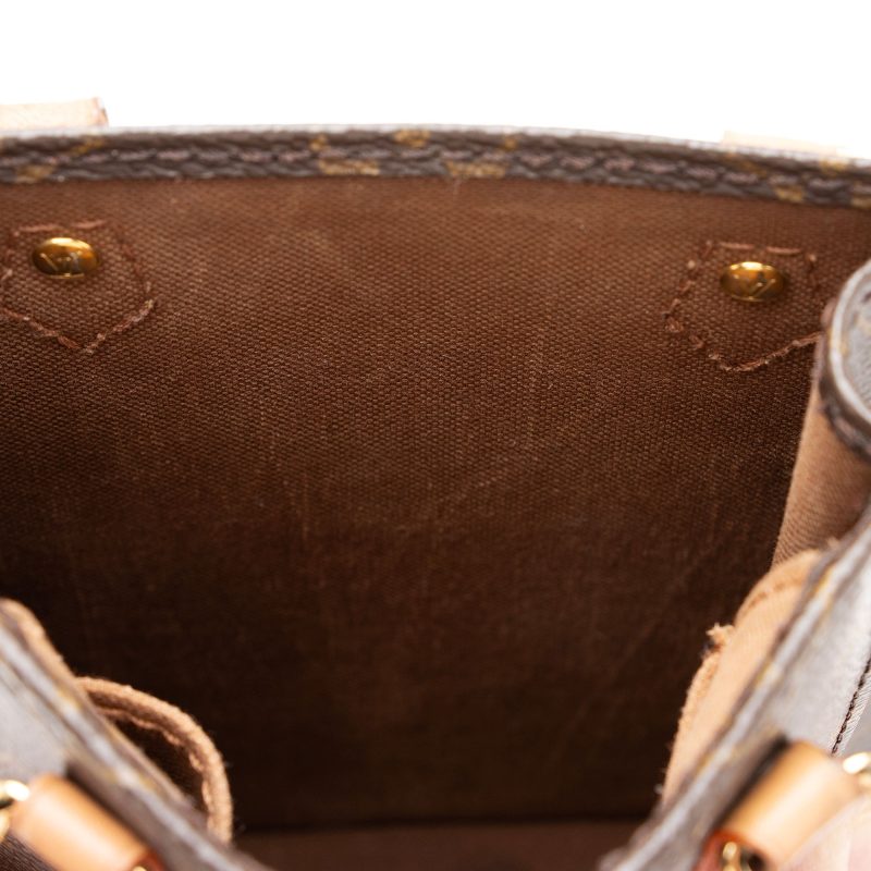 Louis Vuitton Monogram Canvas Petit Sac Plat Shoulder Bag (SHF-SYrls9) - Image 9