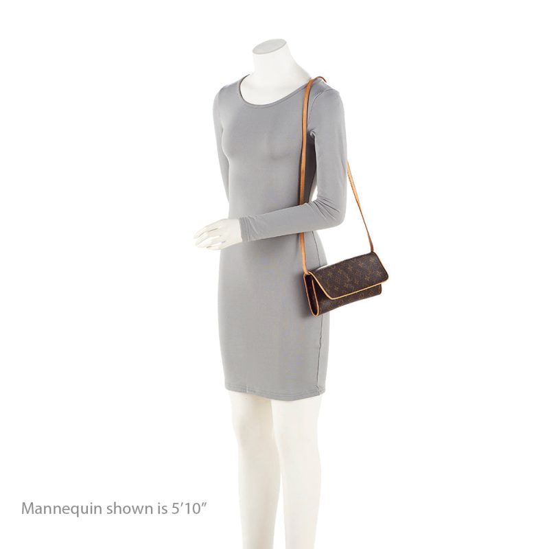 Louis Vuitton Vintage Monogram Canvas Pochette Twin GM Shoulder Bag (SHF-20793) - Image 4