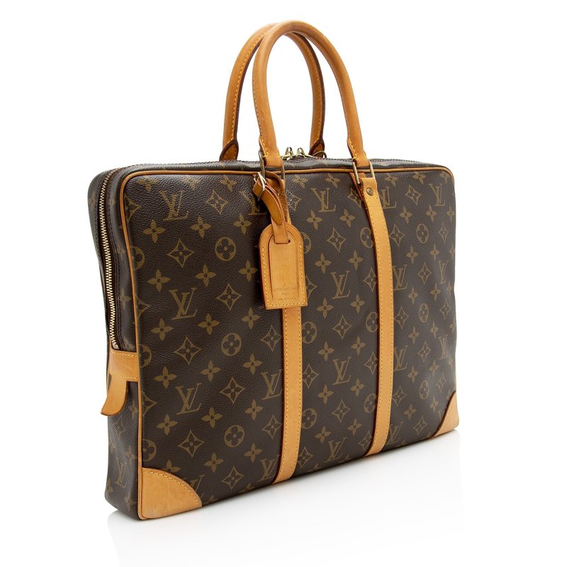 Louis Vuitton Monogram Canvas Porte Documents Voyage Bag (SHF-22880)
