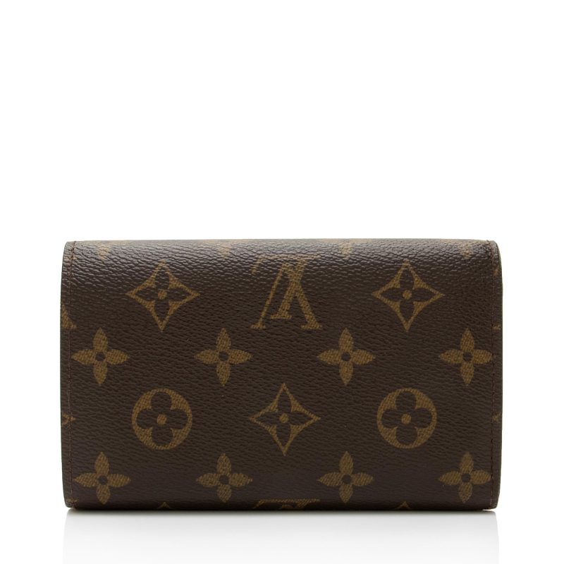 Louis Vuitton Monogram Canvas Porte Monnaie Tresor Wallet (SHF-mxeVW3) - Image 2