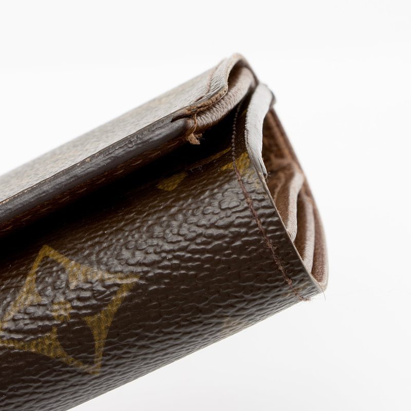 Louis Vuitton Monogram Canvas Porte Monnaie Tresor Wallet (SHF-mxeVW3) - Image 10