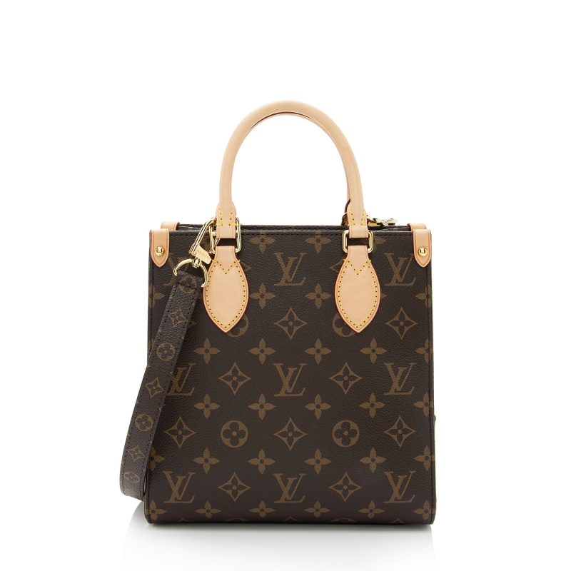 Louis Vuitton Monogram Canvas Sac Plat BB Tote (SHF-CEDheN) - Image 13