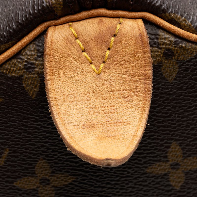 Louis Vuitton Vintage Monogram Canvas Speedy 30 Satchel - FINAL SALE (SHF-20193) - Image 7