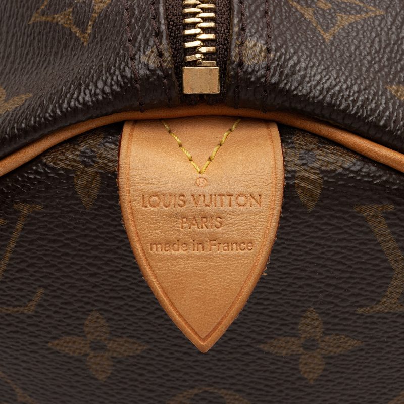 Louis Vuitton Monogram Canvas Speedy 30 Satchel (SHF-uufe7d) - Image 7