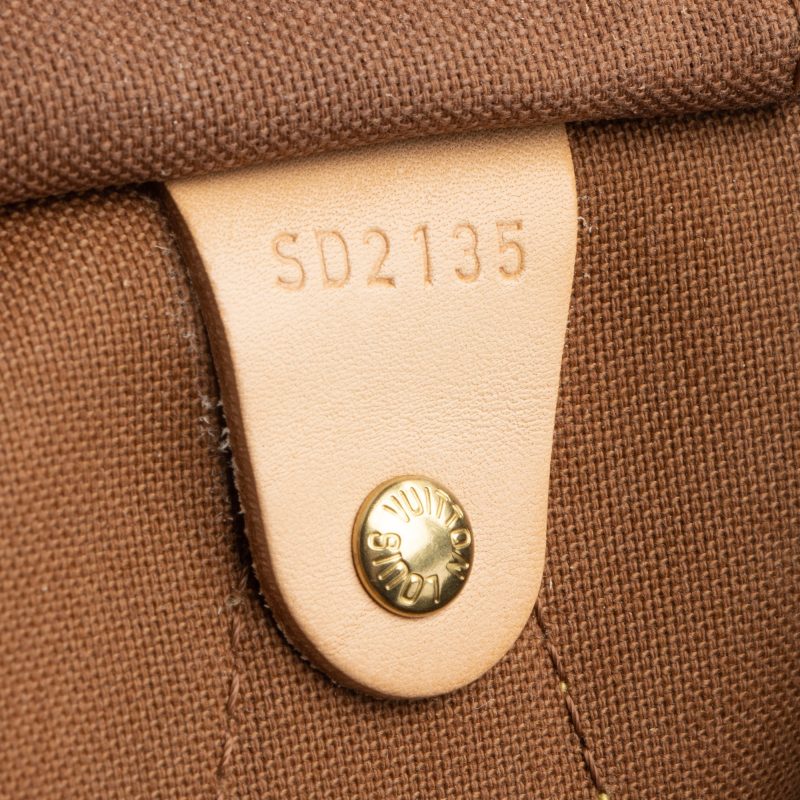 Louis Vuitton Monogram Canvas Speedy 40 Satchel (SHF-23442) - Image 5