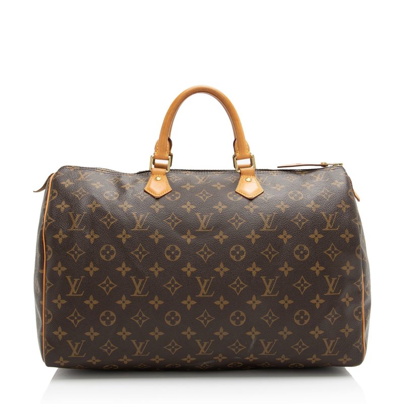 Louis Vuitton Monogram Canvas Speedy 40 Satchel (SHF-23442) - Image 17