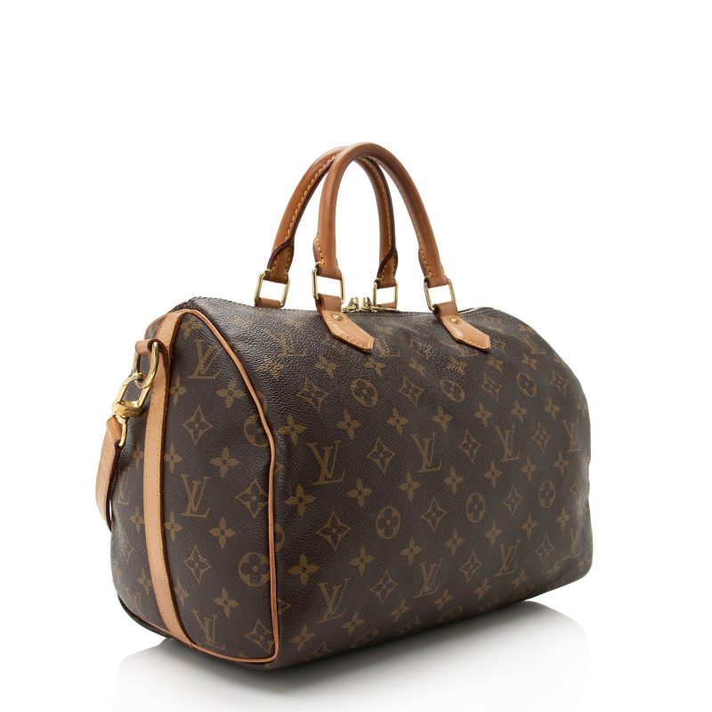 Louis Vuitton Monogram Canvas Speedy Bandouliere 30 Satchel (SHF-22714)