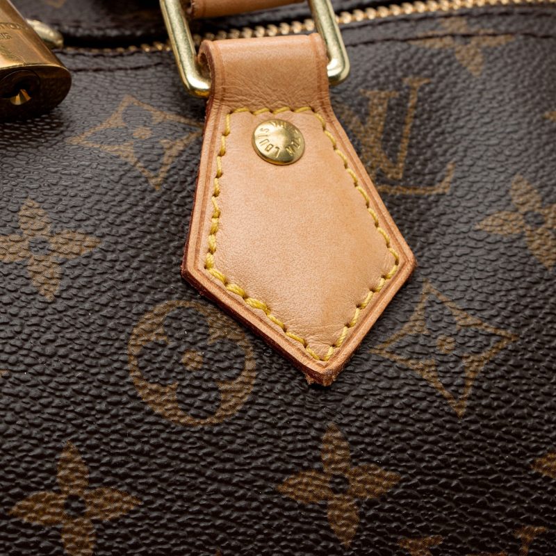 Louis Vuitton Monogram Canvas Speedy Bandouliere 40 Satchel (SHF-sorosO) - Image 13