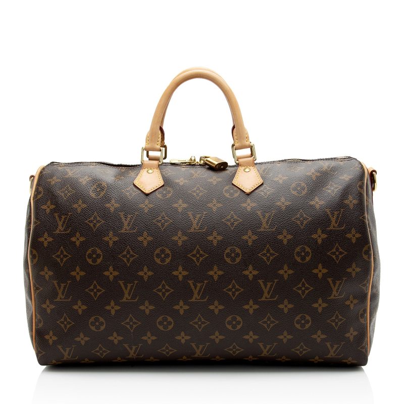 Louis Vuitton Monogram Canvas Speedy Bandouliere 40 Satchel (SHF-sorosO) - Image 18