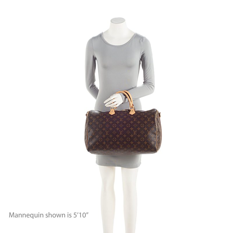 Louis Vuitton Monogram Canvas Speedy Bandouliere 40 Satchel (SHF-sorosO) - Image 4