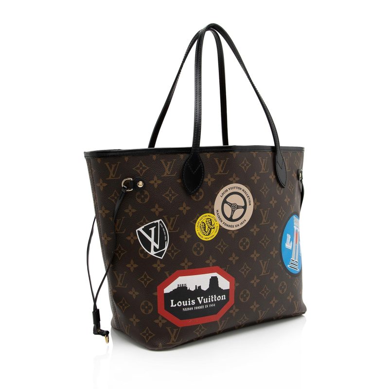 Louis Vuitton Monogram Canvas World Tour Neverfull MM Tote (SHF-23292)