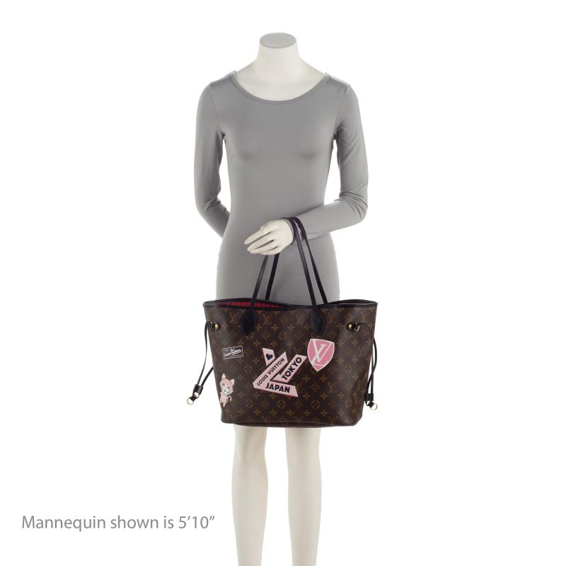 Louis Vuitton Monogram Canvas World Tour Neverfull MM Tote (SHF-wZoBzc) - Image 4