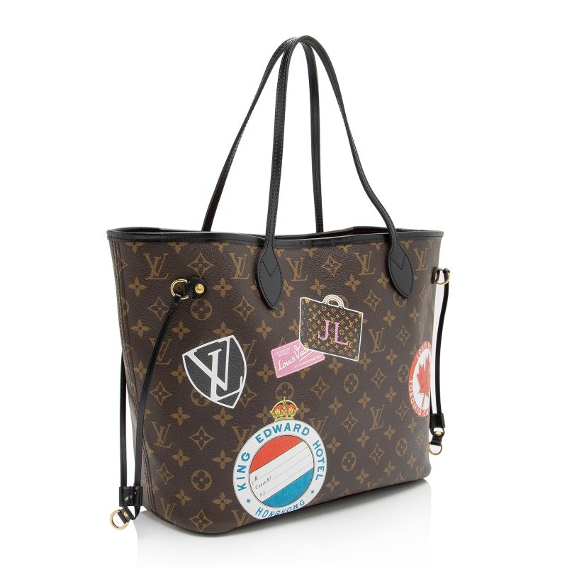 Louis Vuitton Monogram Canvas World Tour Neverfull MM Tote (SHF-wZoBzc)