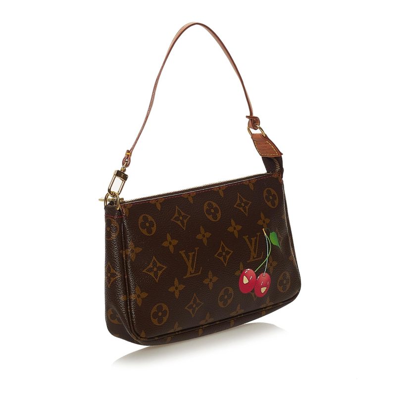 Louis Vuitton Monogram Cerises Pochette Accessoires Takashi Murakami (SHG-34204)
