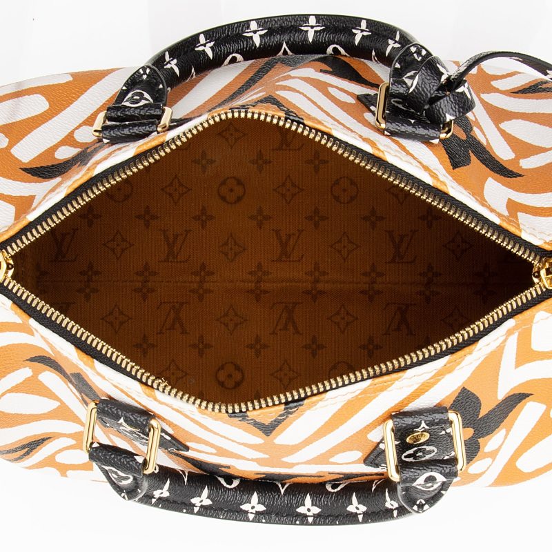 Louis Vuitton Monogram Crafty Speedy Bandouliere 25 Satchel - FINAL SALE (SHF-22627) - Image 6