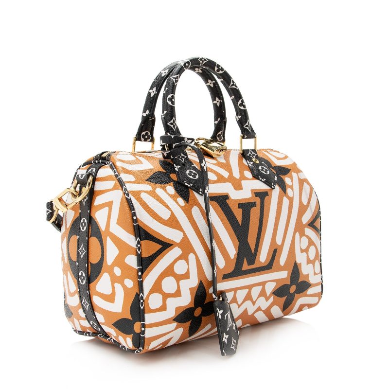 Louis Vuitton Monogram Crafty Speedy Bandouliere 25 Satchel - FINAL SALE (SHF-22627)