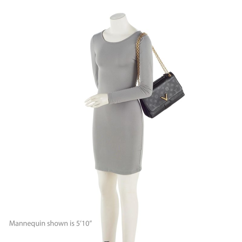 Louis Vuitton Monogram Cuir Very Chain Bag (SHF-22976) - Image 4