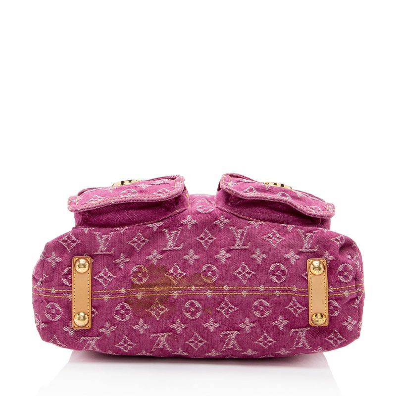 Louis Vuitton Monogram Denim Baggy GM Shoulder Bag (SHF-7nAZFi) - Image 3