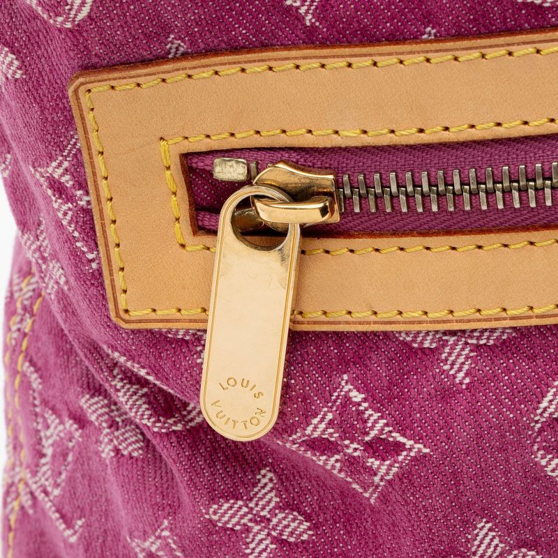 Louis Vuitton Monogram Denim Baggy GM Shoulder Bag (SHF-7nAZFi) - Image 8