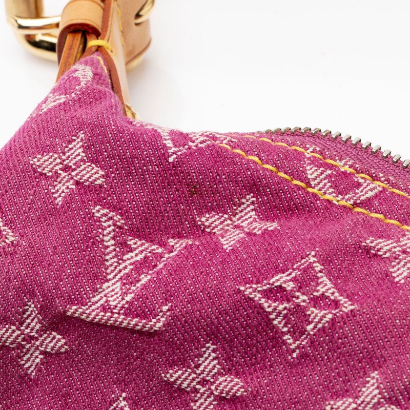 Louis Vuitton Monogram Denim Baggy GM Shoulder Bag (SHF-7nAZFi) - Image 9